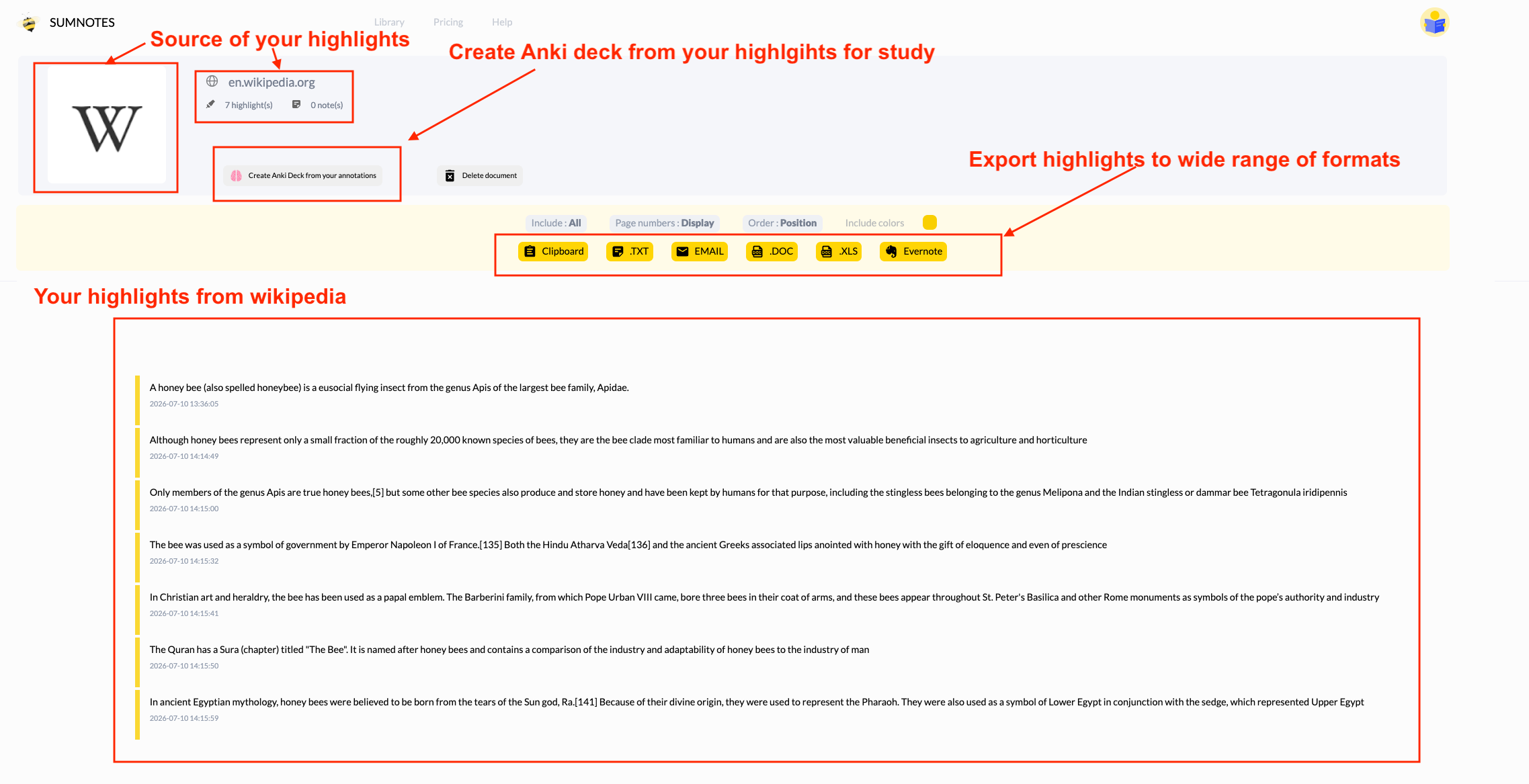 Generate Anki flashcards from your highlights